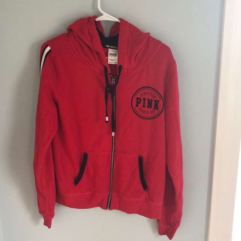 VS Pink zipped sweatshirt